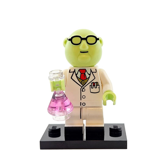 LEGO Minifigures 71033 The Muppets Minifigur Dr Bunsen Honeydew Professor H Bunsenbrenner Vorderansicht