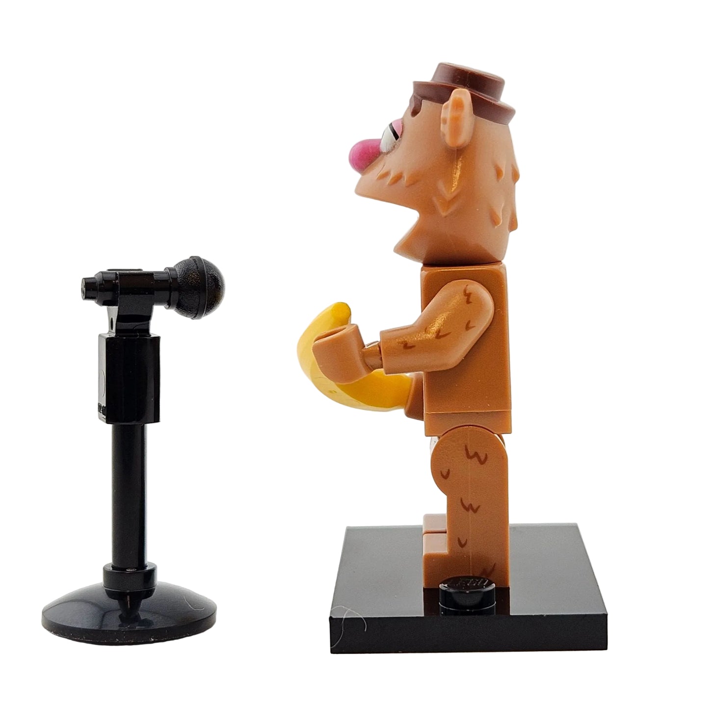 LEGO Minifigures 71033 The Muppets Minifigur Fozzie Bear Fozzie Bär Seitenansicht links