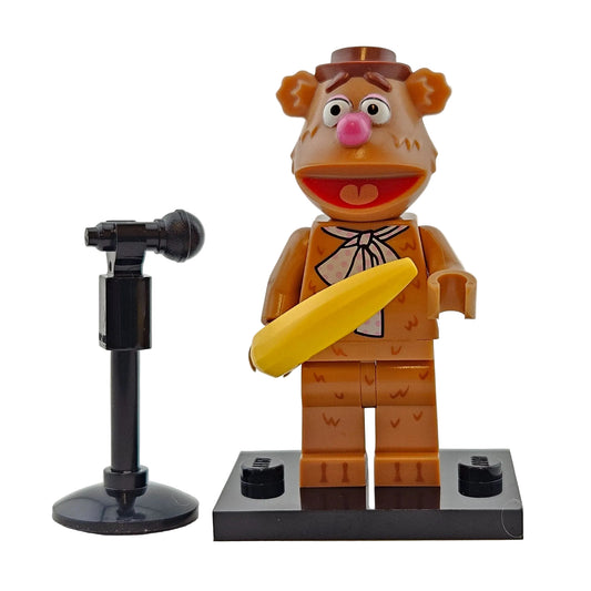 LEGO Minifigures 71033 The Muppets Minifigur Fozzie Bear Fozzie Bär Vorderansicht