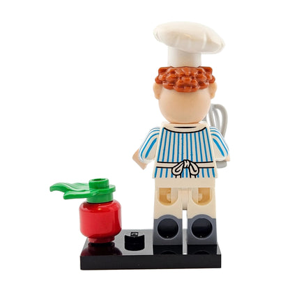 LEGO Minifigures 71033 The Muppets Minifigur The Swedish Chef der dänische Koch Hinteransicht