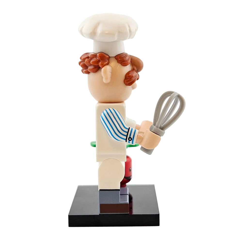LEGO Minifigures 71033 The Muppets Minifigur The Swedish Chef der dänische Koch Seitenansicht rechts