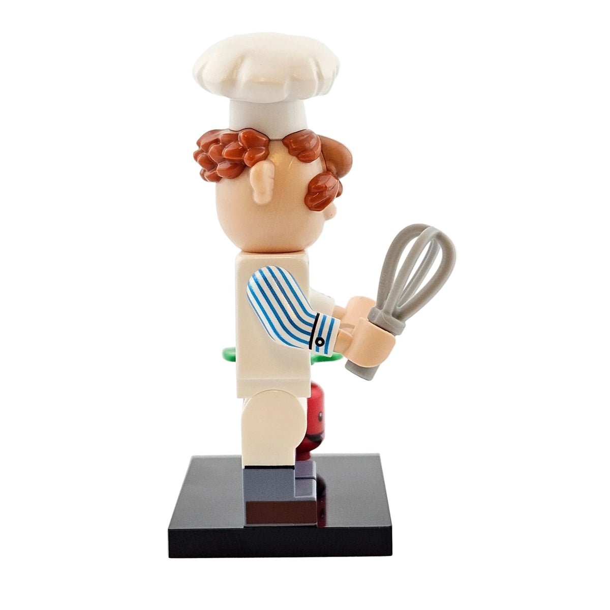 LEGO Minifigures 71033 The Muppets Minifigur The Swedish Chef der dänische Koch Seitenansicht rechts