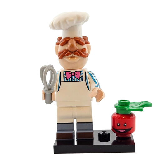 LEGO Minifigures 71033 The Muppets Minifigur The Swedish Chef der dänische Koch Vorderansicht