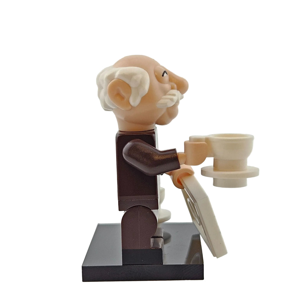 LEGO Minifigures 71033 The Muppets Minifigur Waldorf Seitenansicht rechts