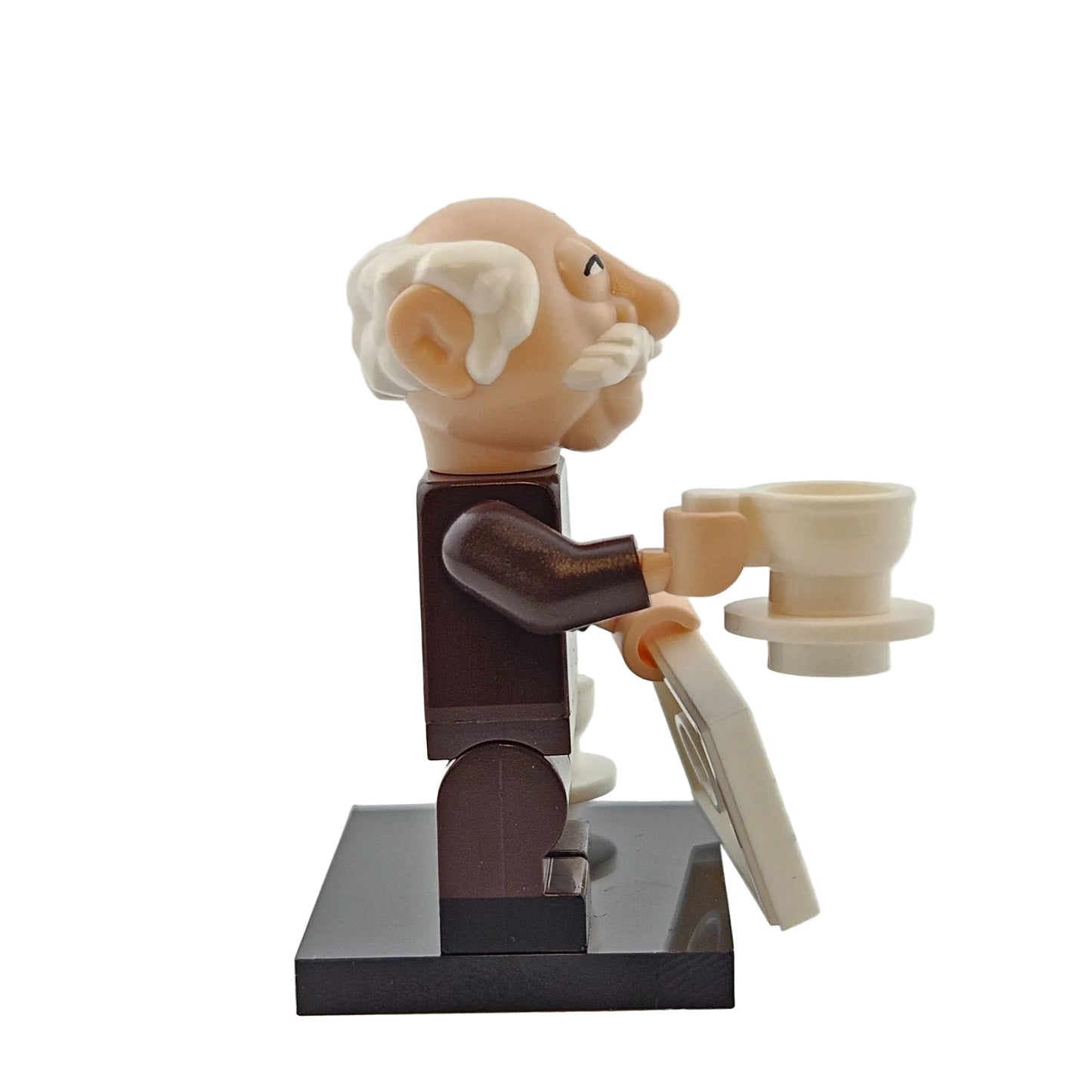 LEGO Minifigures 71033 The Muppets Minifigur Waldorf Seitenansicht rechts