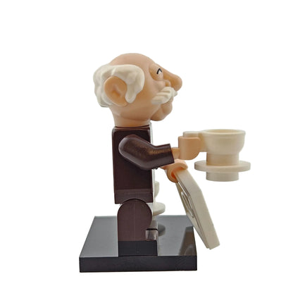 LEGO Minifigures 71033 The Muppets Minifigur Waldorf Seitenansicht rechts