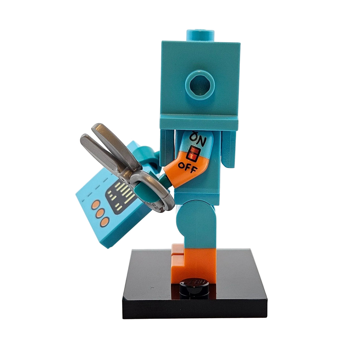 LEGO Minifigures 71034 Series 23 Minifigur Cardboard Robot Roboter Seitenansicht links