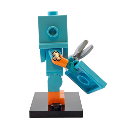 LEGO Minifigures 71034 Series 23 Minifigur Cardboard Robot Roboter Seitenansicht rechts