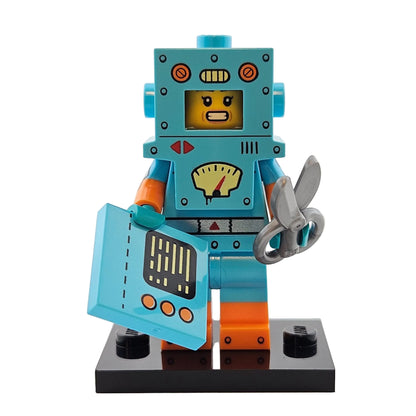 LEGO Minifigures 71034 Series 23 Minifigur Cardboard Robot Roboter Vorderansicht