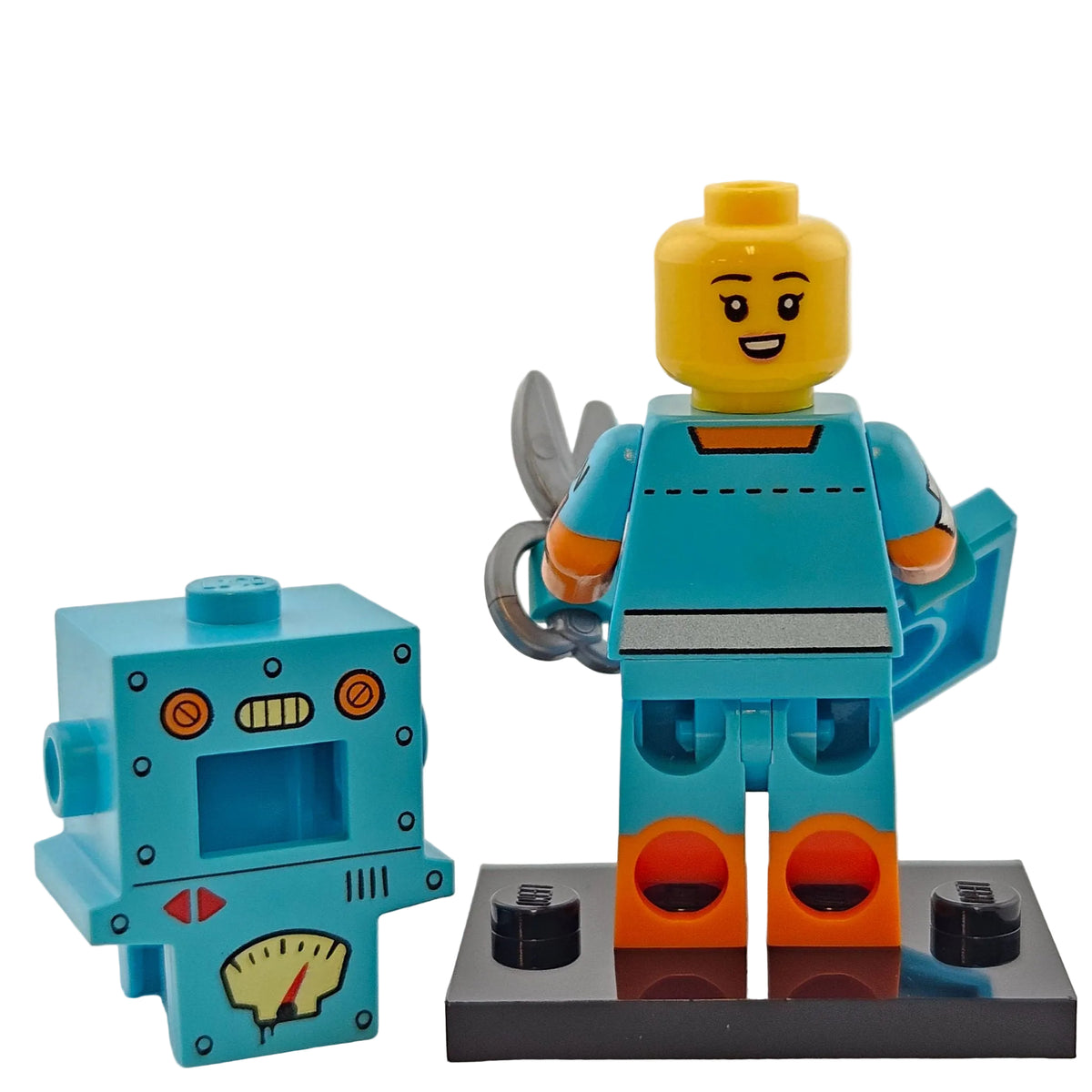 LEGO Minifigures 71034 Series 23 Minifigur Cardboard Robot Roboter zweites Gesicht