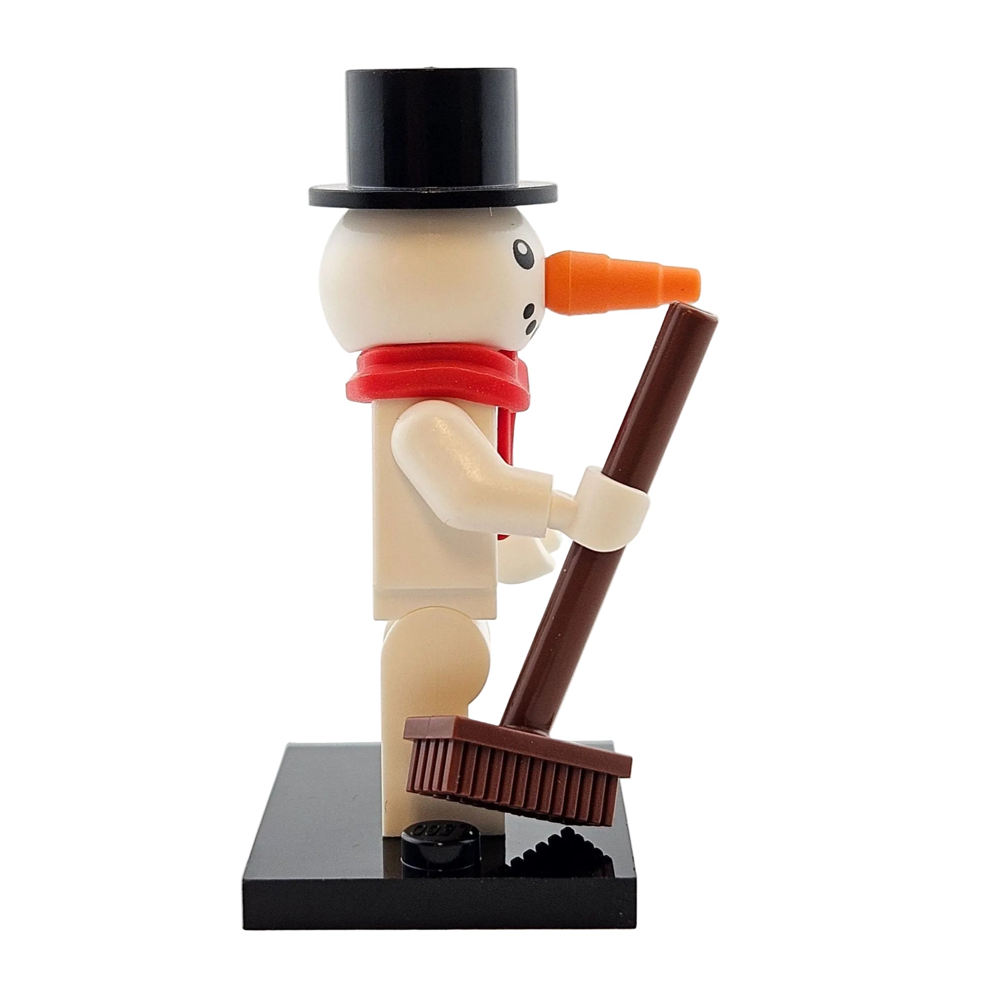 LEGO Minifigures 71034 Series 23 Minifigur Snowman Schneemann seitenansicht rechts