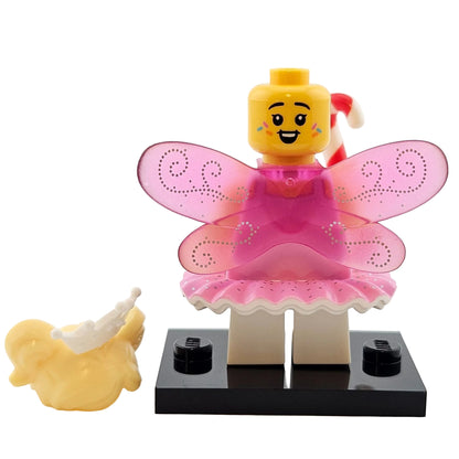 LEGO Minifigures 71034 Series 23 Minifigur Sugar Fairy Zucker Fee seitenansicht zweites Gesicht