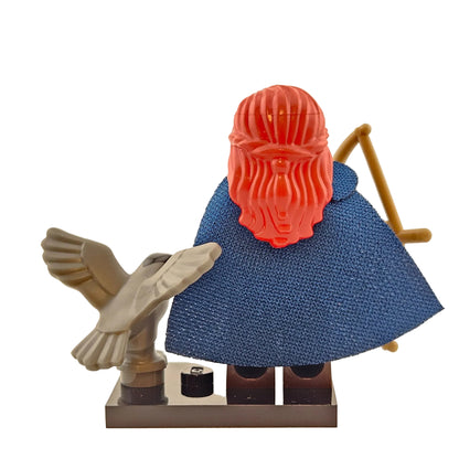 LEGO Minifigures 71037 Series 24 Minifigur Falconer Falknerin Hinteransicht