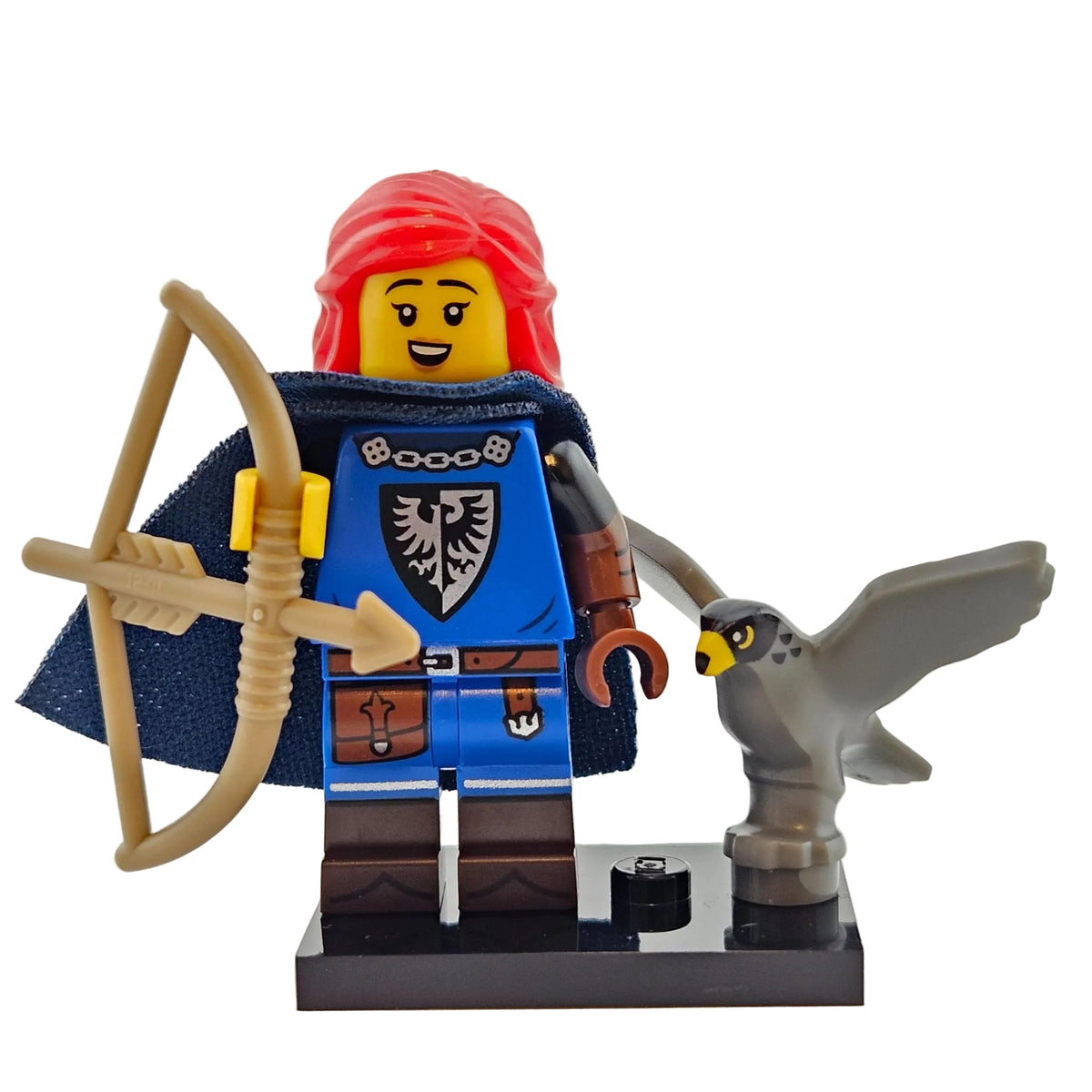 LEGO Minifigures 71037 Series 24 Minifigur Falconer Falknerin vorne Gesicht neutral