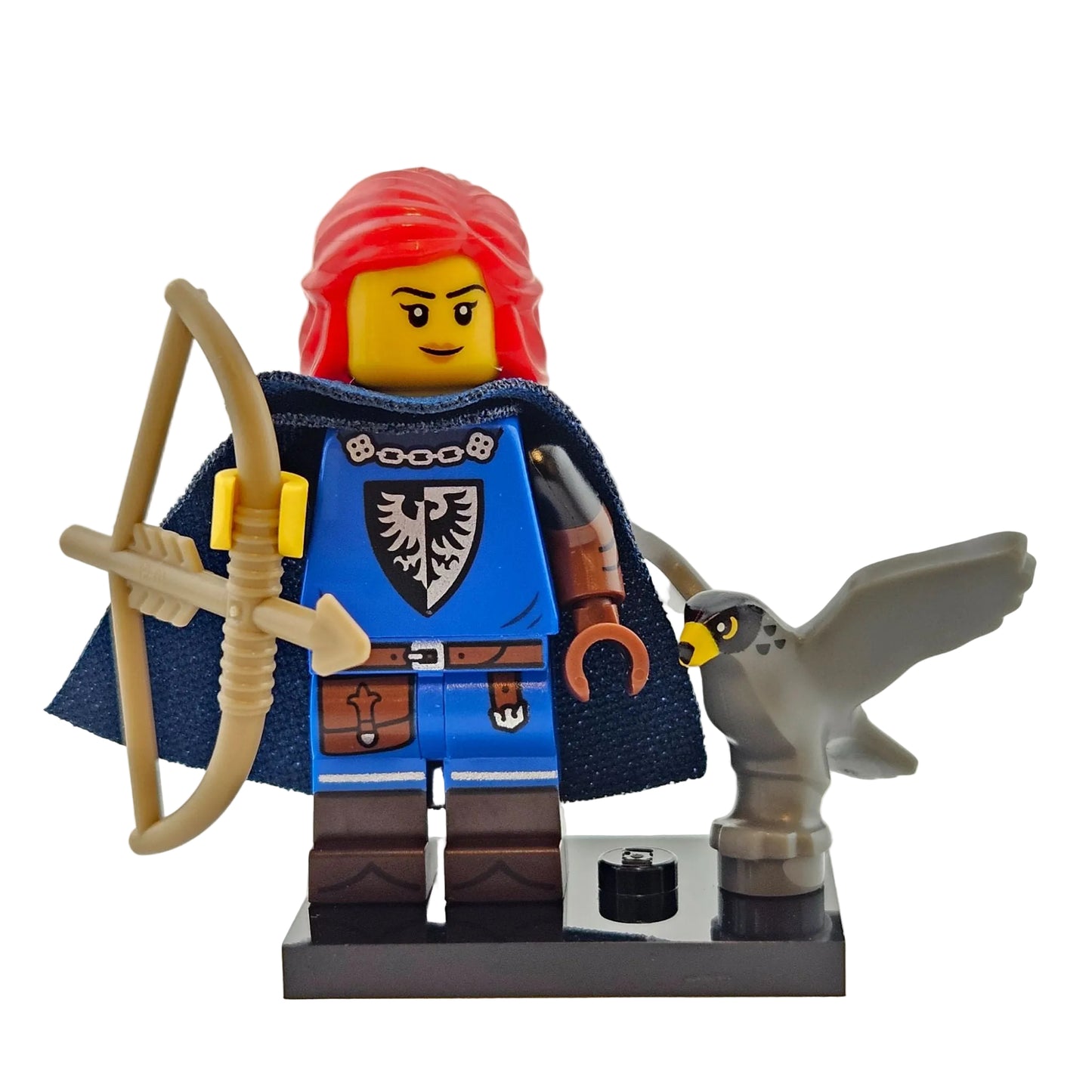 LEGO Minifigures 71037 Series 24 Minifigur Falconer Falknerin Vorderansicht
