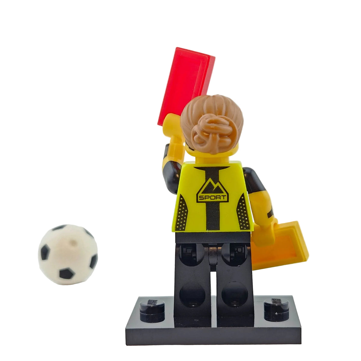 LEGO Minifigures 71037 Series 24 Minifigur Football Referee Hinteransicht