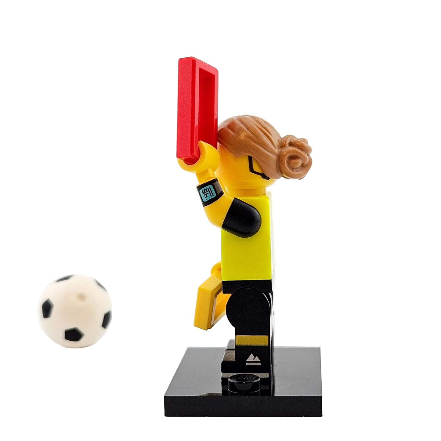 LEGO Minifigures 71037 Series 24 Minifigur Football Referee Seitenansicht links