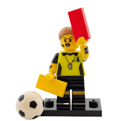 LEGO Minifigures 71037 Series 24 Minifigur Football Referee Vorderansicht