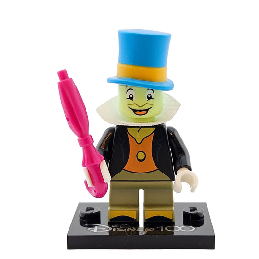LEGO Minifigures 71038 Disney 100 Minifigur Jiminy Cricket Grille Vorderansicht