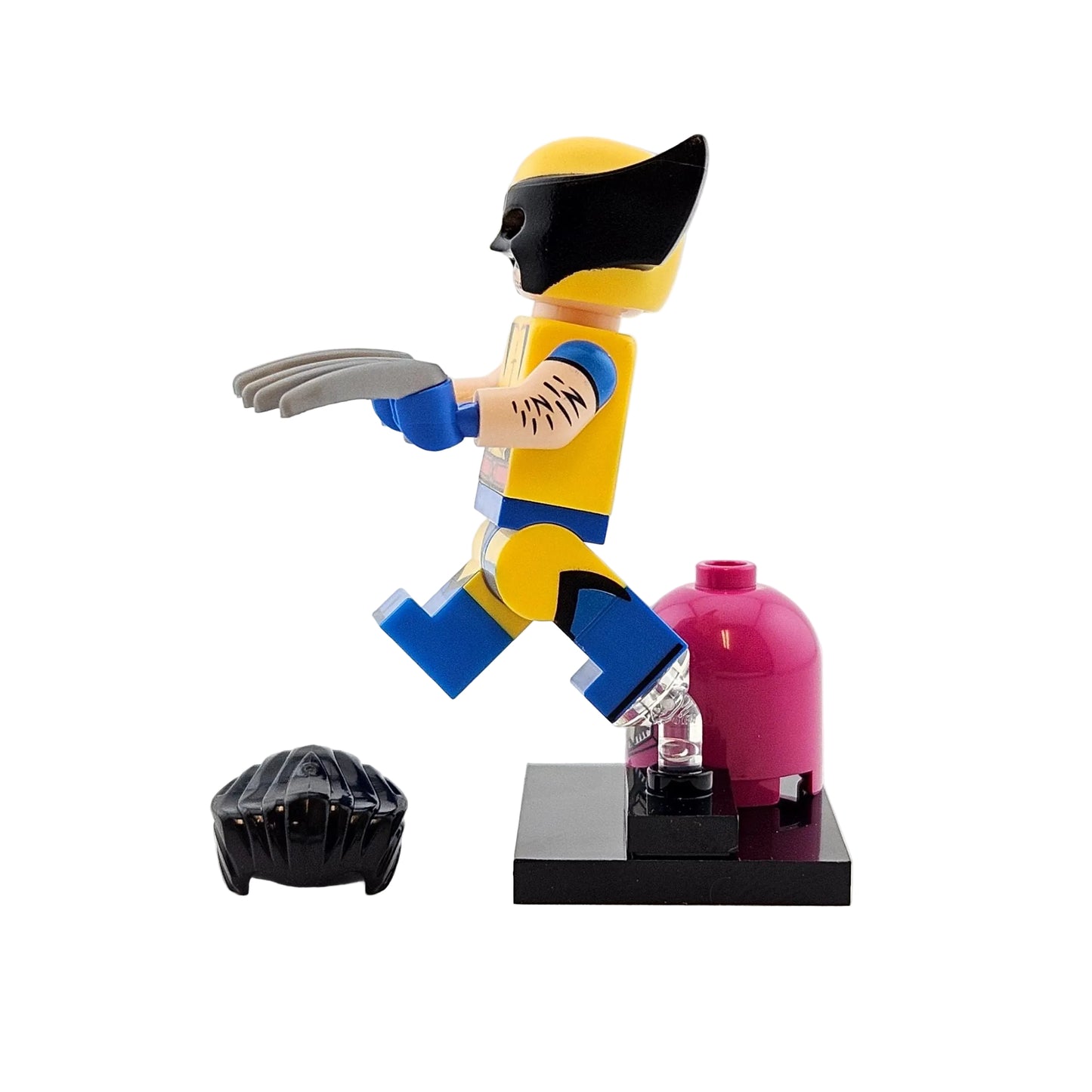LEGO Minifigures 71039 Marvels Studios Series 2 Minifigur Wolverine Seitenansicht links
