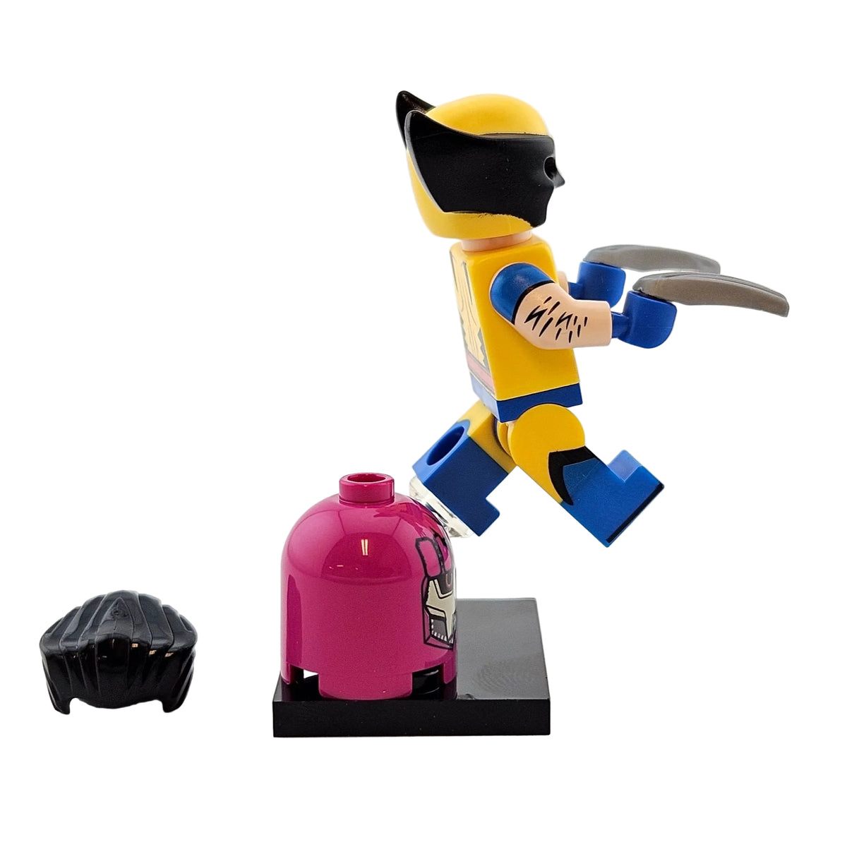 LEGO Minifigures 71039 Marvels Studios Series 2 Minifigur Wolverine Seitenansicht rechts