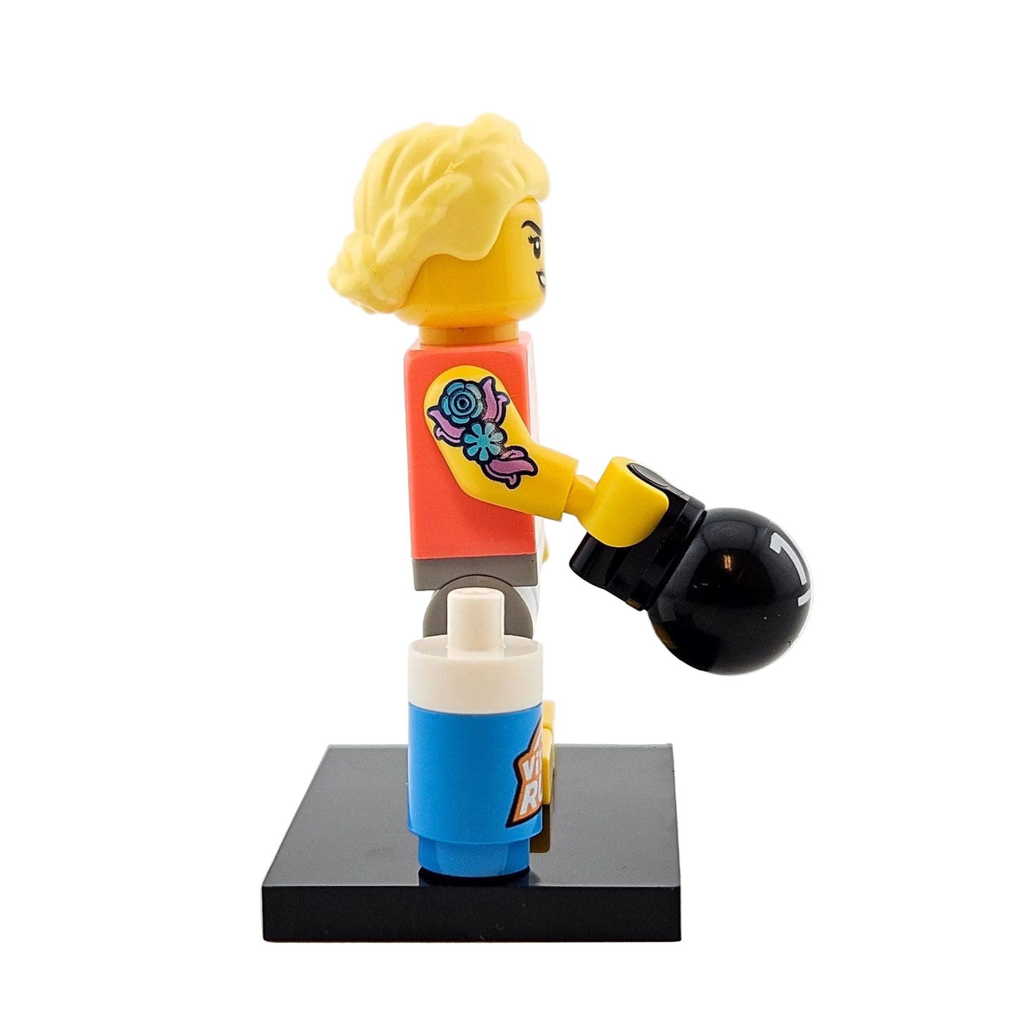 LEGO Minifigures 71045 Series 25 Minifigur Fitness Instructor Seitenansicht rechts