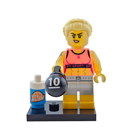 LEGO Minifigures 71045 Series 25 Minifigur Fitness Instructor Vorderansicht