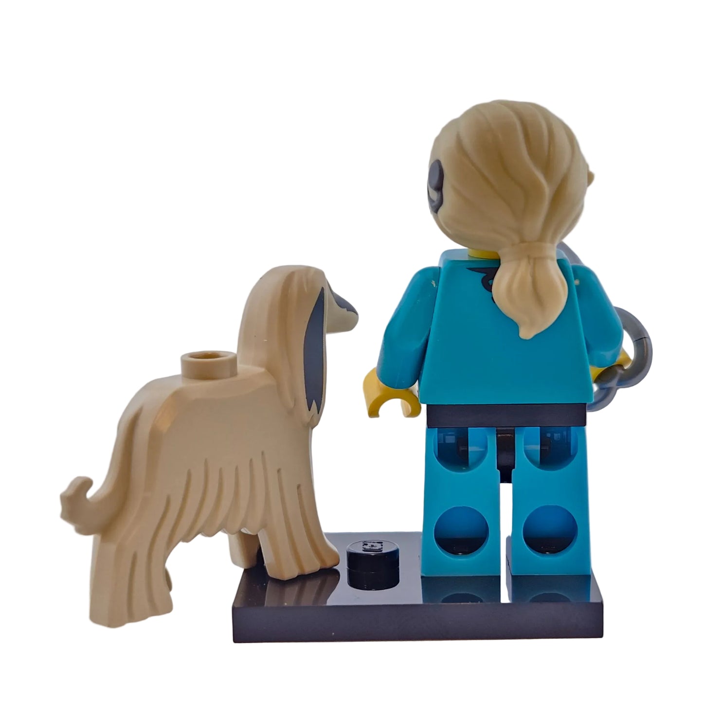 LEGO Minifigures 71045 Series 25 Minifigur Pet Groomer Hundefrisörin Hinteransicht