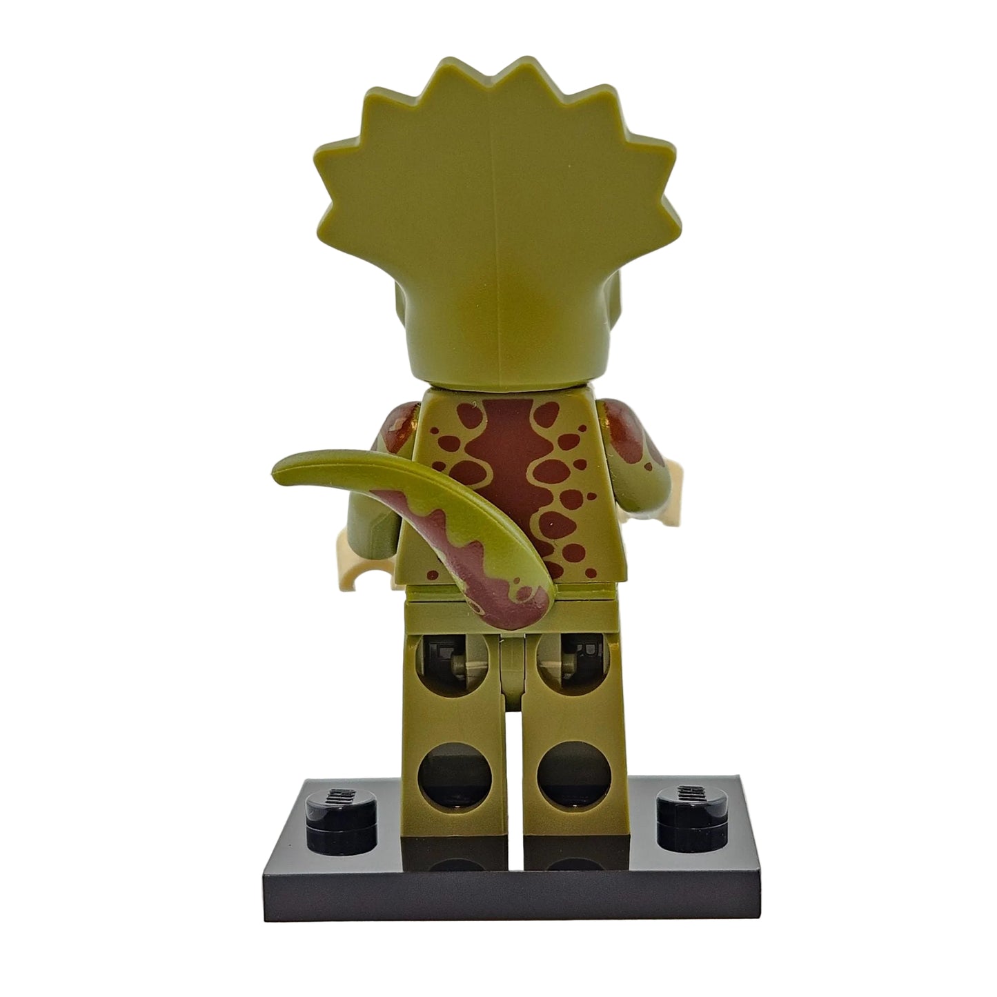 LEGO Minifigures 71045 Series 25 Minifigur Triceratops Costume Fan Hinteransicht