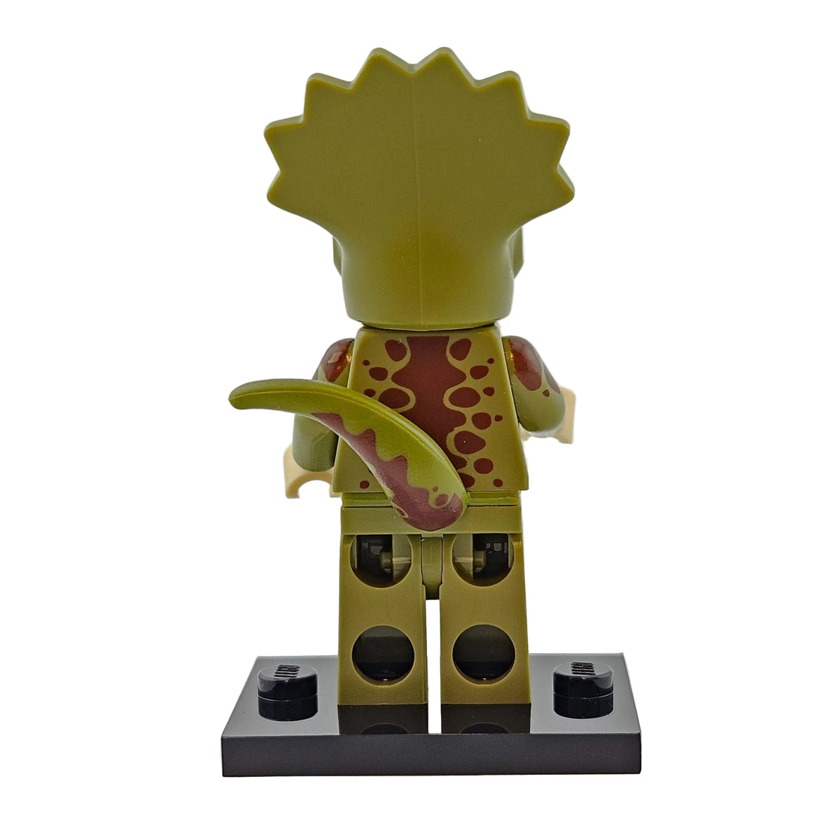 LEGO Minifigures 71045 Series 25 Minifigur Triceratops Costume Fan Hinteransicht