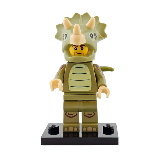 LEGO Minifigures 71045 Series 25 Minifigur Triceratops Costume Fan Vorderansicht