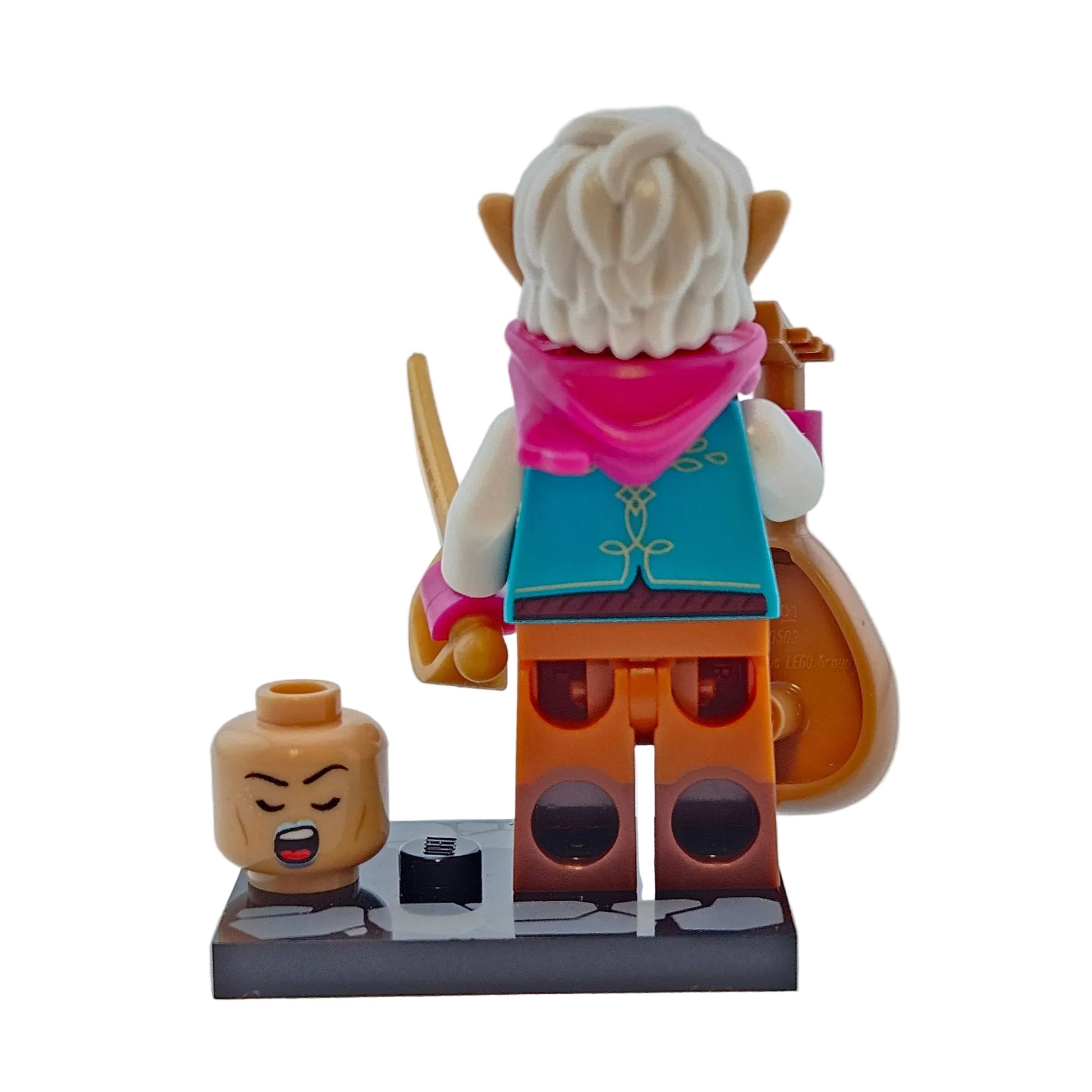 LEGO Minifiguren 71047 Dungeons and Dragons Figur Elf Bard Elfen Barde Hinteransicht