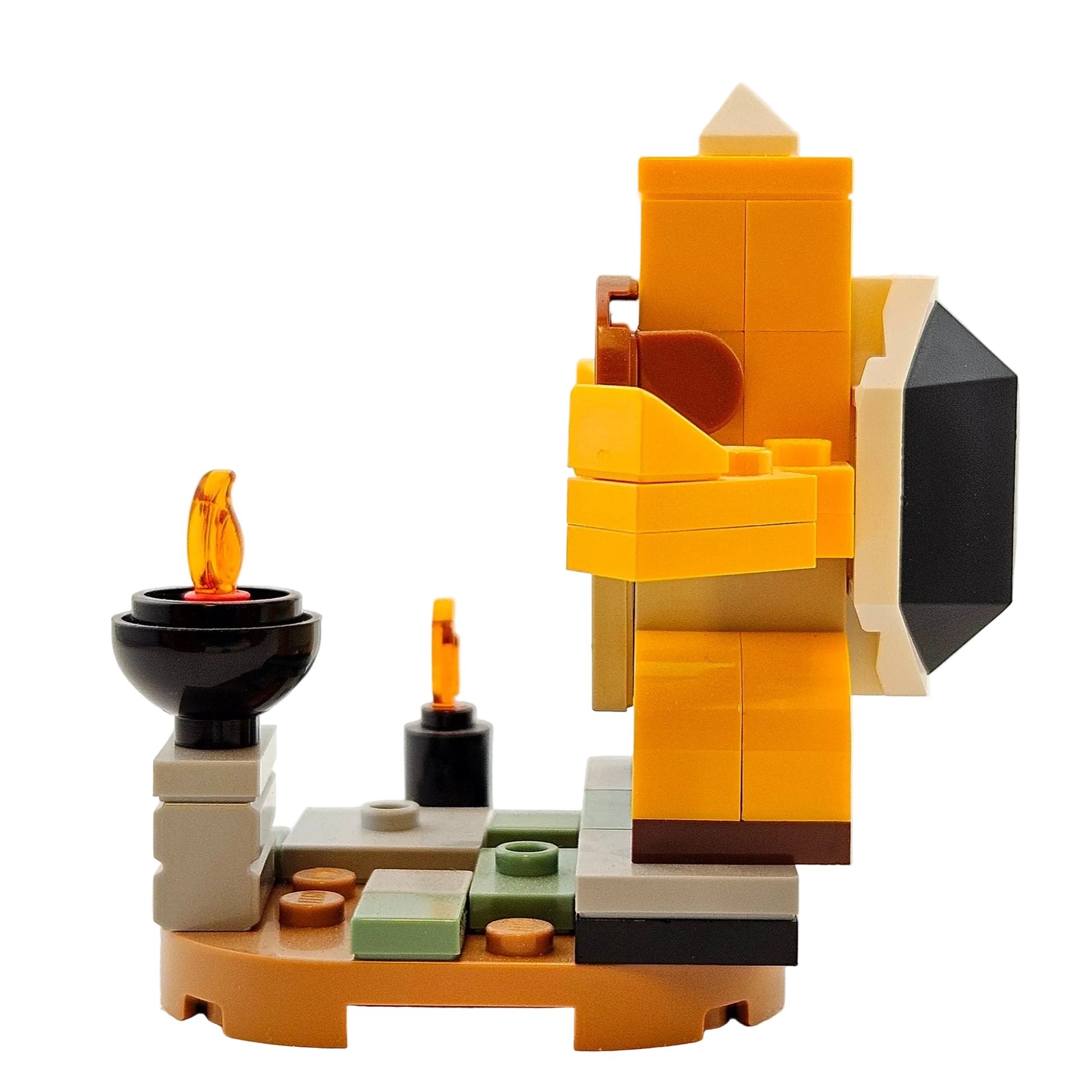 LEGO Minifiguren 71413 Super Mario Figur Sumo Bro Sumo Bruder Seitenansicht links