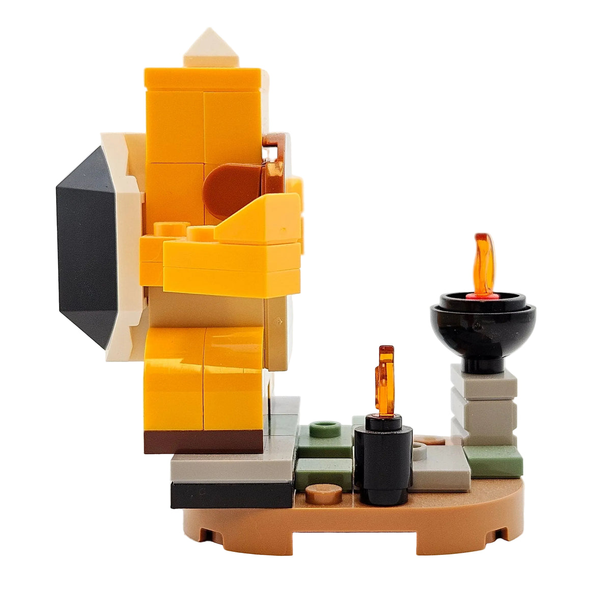 LEGO Minifiguren 71413 Super Mario Figur Sumo Bro Sumo Bruder Seitenansicht rechts