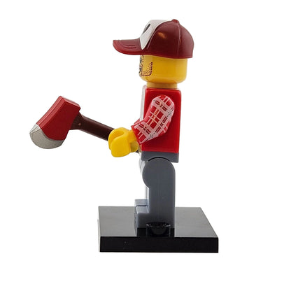 LEGO Minifigures 8805 Series 5 Minifigur Holzfäller Seitenansicht links