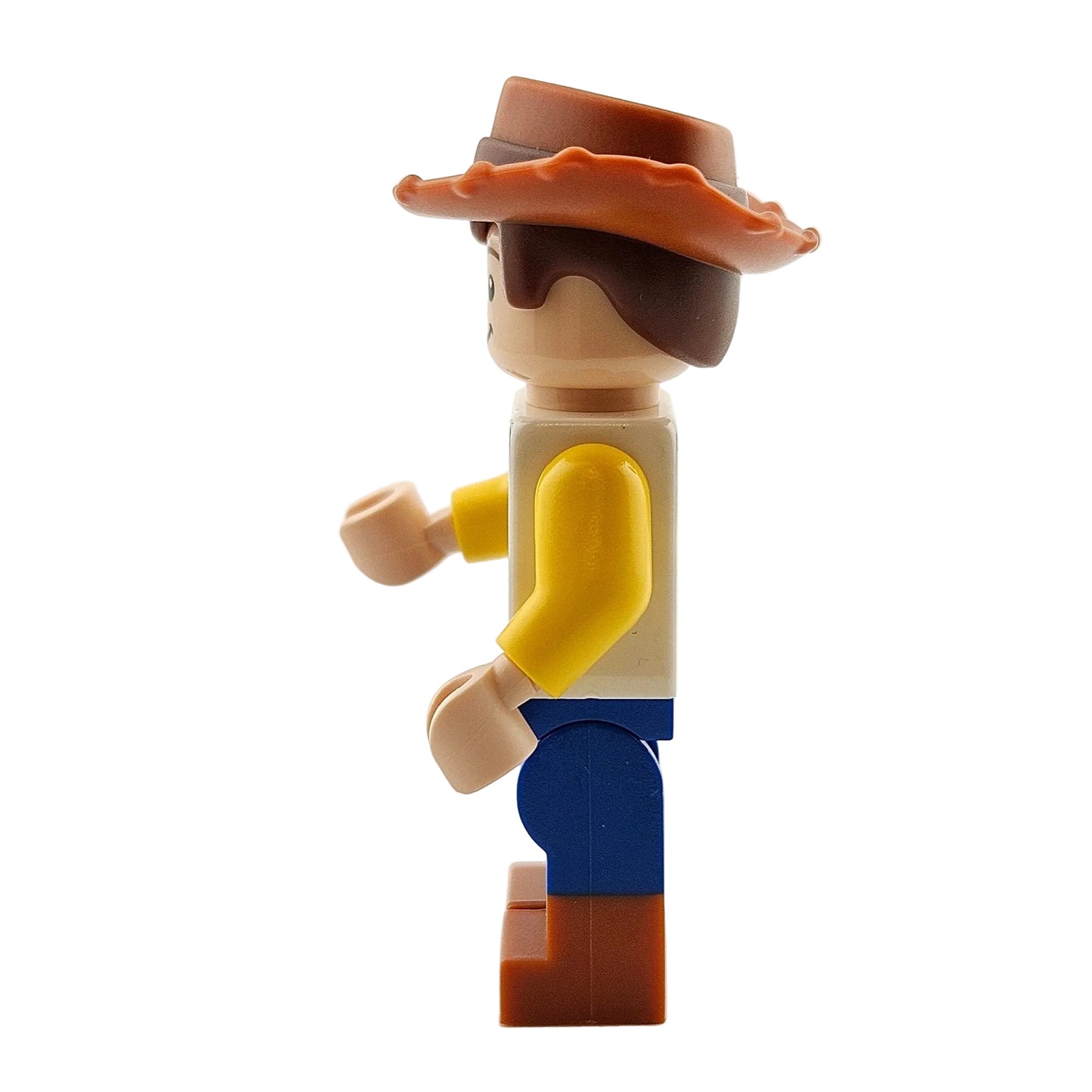 LEGO Minifigures Woody aus Set 10767 Minifigur Cowboy Seitenansicht links