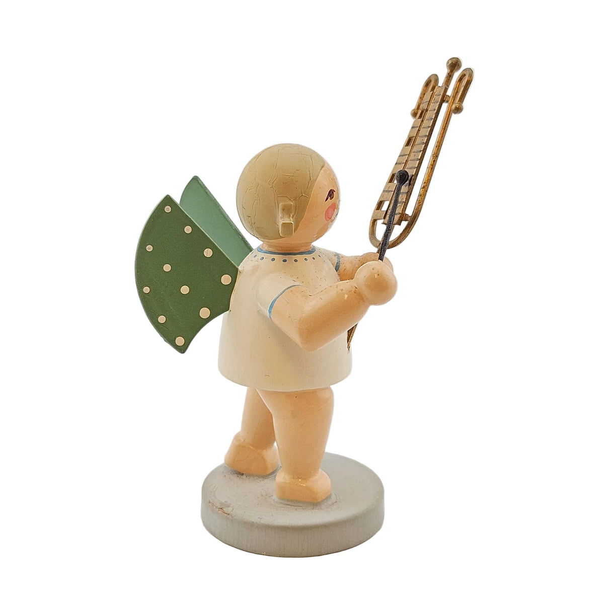 Wendt & Kühn Engel mit Glockenspiel Höhe 7,5 cm, Rechte Seitenansicht