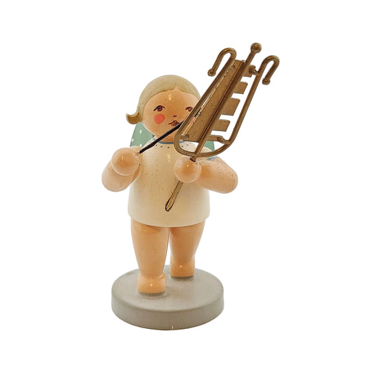 Wendt & Kühn Engel mit Glockenspiel Höhe 7,5 cm, Ansicht von vorne